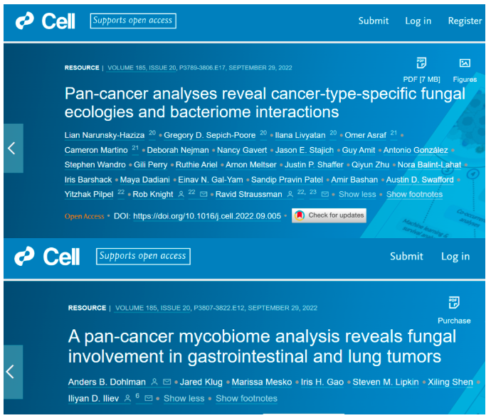 Cell：靶向腫瘤內(nèi)真菌為潛在抗癌療法？